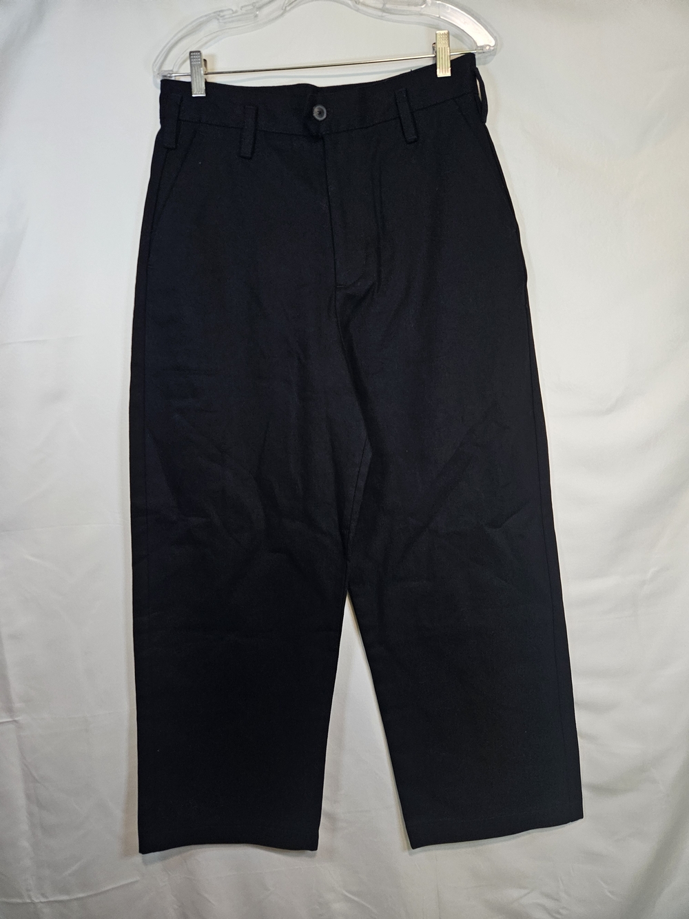Zara Men's Black Straight-Leg Chinos